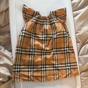 Burberry Kids Plaid Skirt - Beige and Black